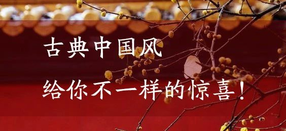 古典中国风 给你不一样的惊喜！